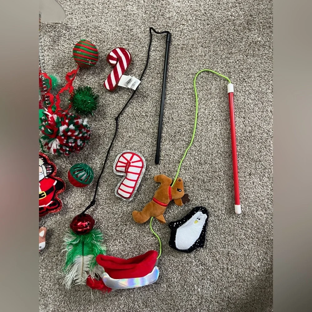 Festive Cat Holiday Christmas Toys